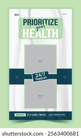 Vector creative medical health care doctor dental care web ads banner Instagram social media stories