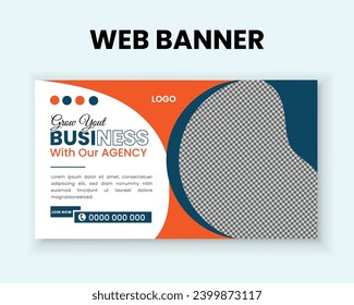 Vector Diseño creativo, minimalista y moderno de banners web de negocios