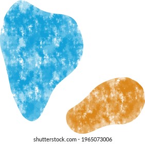 Vector creative minimalist hand painted illustrations for wall decoration, postcard or brochure cover design. 