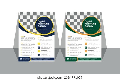 Vector creative and modern business flyer,