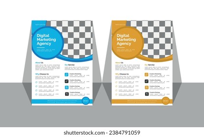 Vector creative and modern business flyer,
