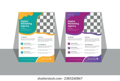 Vector creative and modern business flyer,