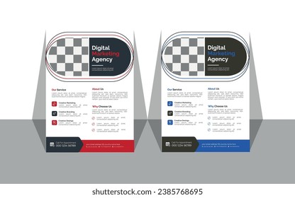 Vector creative and modern business flyer,
