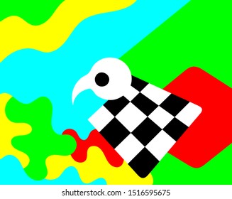 Vector of creative modern colorful abstract background template with simple style in eps 10. Easy to change colors.