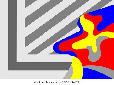 Vector of creative modern colorful abstract background template with simple style in eps 10. Easy to change colors.