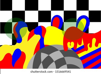 Vector of creative modern colorful abstract background template with simple style in eps 10. Easy to change colors.