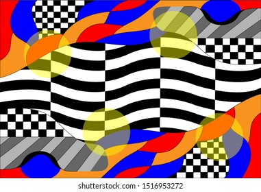 Vector of creative modern colorful abstract background template with simple style in eps 10. Easy to change colors.