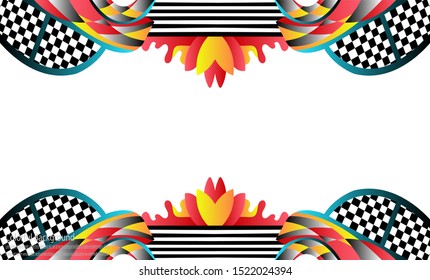 Vector of creative modern colorful background template with simple fluid style in eps 10. Colorful background design ilustration.