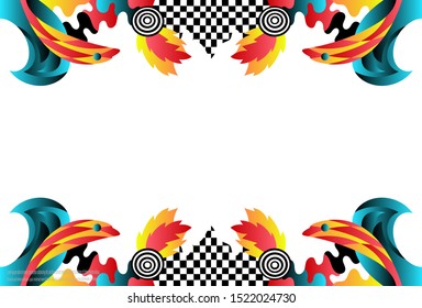 Vector of creative modern colorful background template with simple fluid style in eps 10. Colorful background design ilustration.