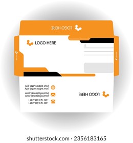 Vector creative modern envelope template
