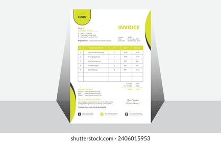Vector Creative Modern Invoice Business Template