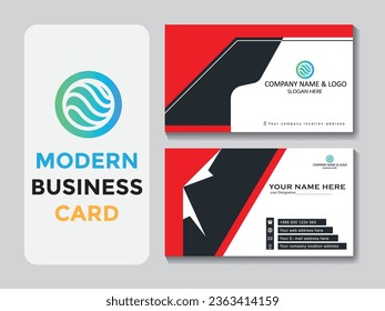 Vector creative modern professional business card template design