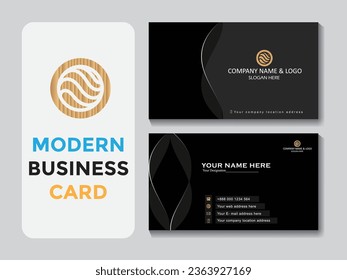 Vector creative modern professional business card template design