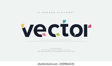 Vector creative modern urban alphabet font. Digital abstract moslem, futuristic, fashion, sport, minimal technology typography. Simple numeric vector illustration