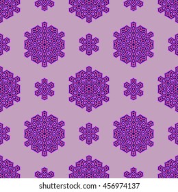 Vector Creative Ornamental Seamless Pink Pattern. Geometric Decorative Background