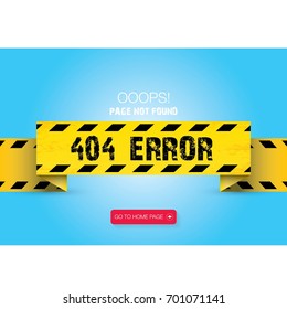vector Creative page 404 error page not found