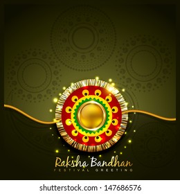 vector creative raksha bandhan background