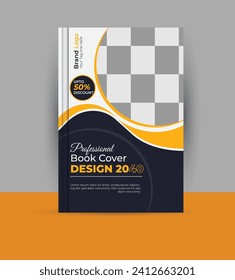 Vector creative report business book cover design and modern company profile brochure cover template