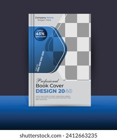 Vector creative report business book cover design and modern company profile brochure cover template