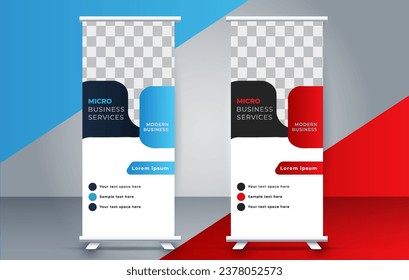vector creative Roll up banners template 