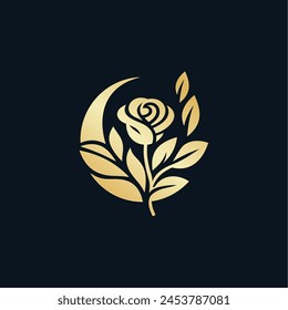 Vector creative Rose Gold logo design