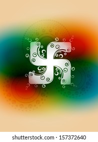 diseño de símbolo de swastika creativo vectorial