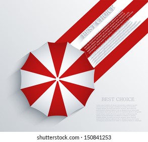 Vector creative umbrella background. Eps10