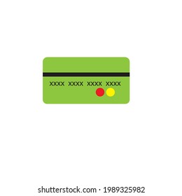 Vector credit card or debit card logo or clipart illustration