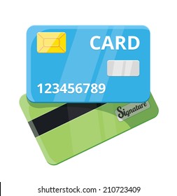 Vector Credit Card Flat Icon