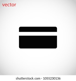 Vector credit card icon, Vector EPS 10 illustration style
