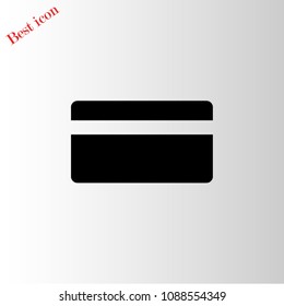 Vector credit card icon, Vector EPS 10 illustration style