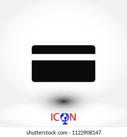 Vector credit card icon, Vector EPS 10 illustration style