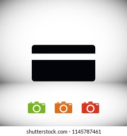 Vector credit card icon, Vector EPS 10 illustration style