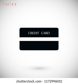 Vector credit card icon, Vector EPS 10 illustration style