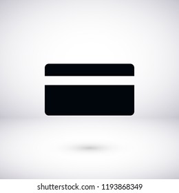 Vector credit card icon, Vector EPS 10 illustration style