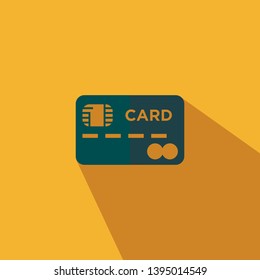 Vector credit card icon - Flat illustration