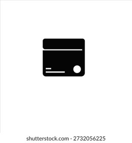 Icono de la tarjeta de crédito del Vector en un fondo blanco