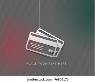 vector credit cards icon design element.