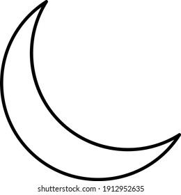Vektorgrafik Crescent Moon-Rahmenbild-Design
