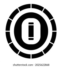 Vector Cricket Field Glyph Icon Design
