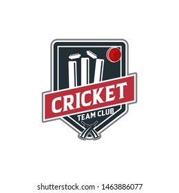 Vector - Cricket Sport Vector Logo Silhouette Design Template