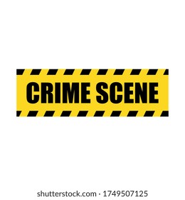 Vector Crime Scene Yellow Police Line Tape