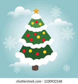 Vector cristmas tree