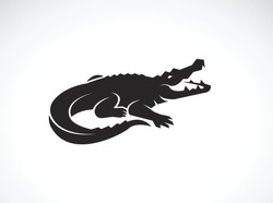Vector Of Crocodile Design On White Background. Wild Animals. Reptile. Easy Editable Layered Vector Illustration.