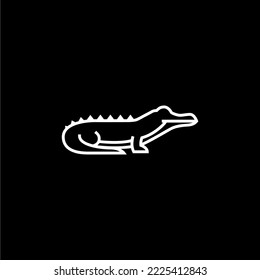 Vector of crocodile design on white background. Wild Animals. Reptile. Easy editable layered vector illustration.