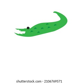 vector crocodile minimalist image or illustration