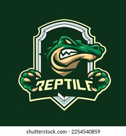 Vector crocodiles mascot logo for esport and sport team