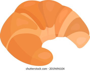 Vector croissant design drawing isolated. Bakery set