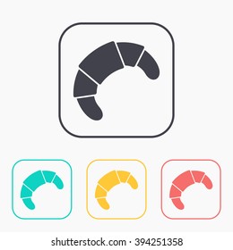 Vector croissant icon. Eps10 