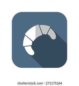 Vector croissant icon. Food icon. Eps10